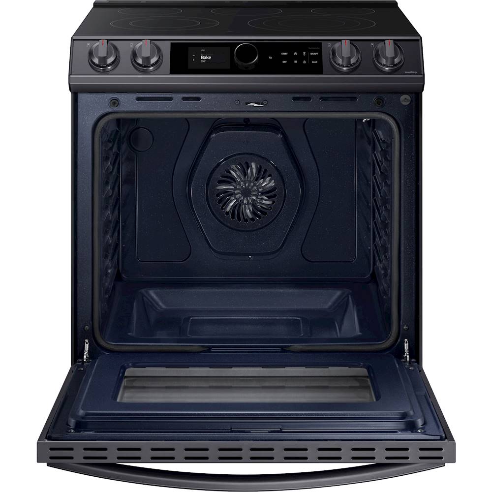 NE63T8711SG Samsung Appliances 6.3 cu ft. Smart Slide-in Electric Range  with Smart Dial & Air Fry in Black Stainless Steel
