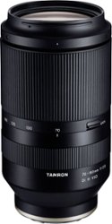 Tamron - 70-180mm f/2.8 Di III VXD Telephoto Zoom Lens for Sony E-Mount - Black - Front_Zoom