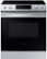 Front Zoom. Samsung - 6.3 cu. ft. Front Control Slide-In Electric Range with Wi-Fi, Fingerprint Resistant - Stainless steel.