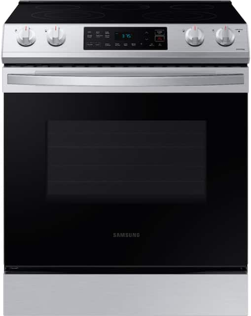 Samsung 6.3 Cu. ft. Slide-in Electric Range, Stainless Steel - NE63T8111SS