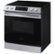 Left Zoom. Samsung - 6.3 cu. ft. Front Control Slide-In Electric Range with Wi-Fi, Fingerprint Resistant - Stainless steel.