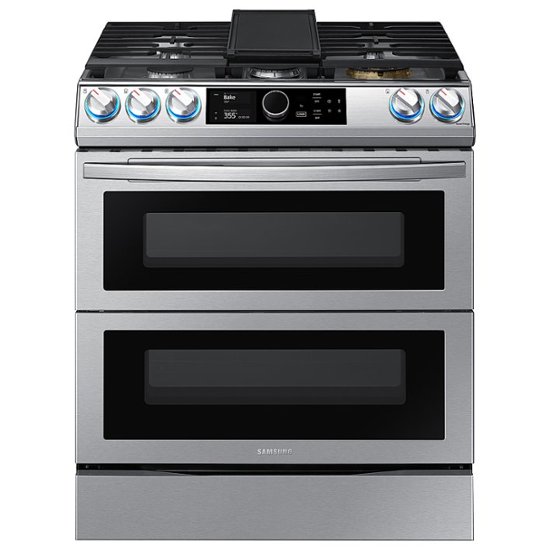 Samsung Flex Duo 6.3 cu. ft. Front Control Slide-in Dual Fuel Range with  Smart Dial, Air Fry & WiFi, Fingerprint Resistant Stainless Steel  NY63T8751SS/AA - Best Buy