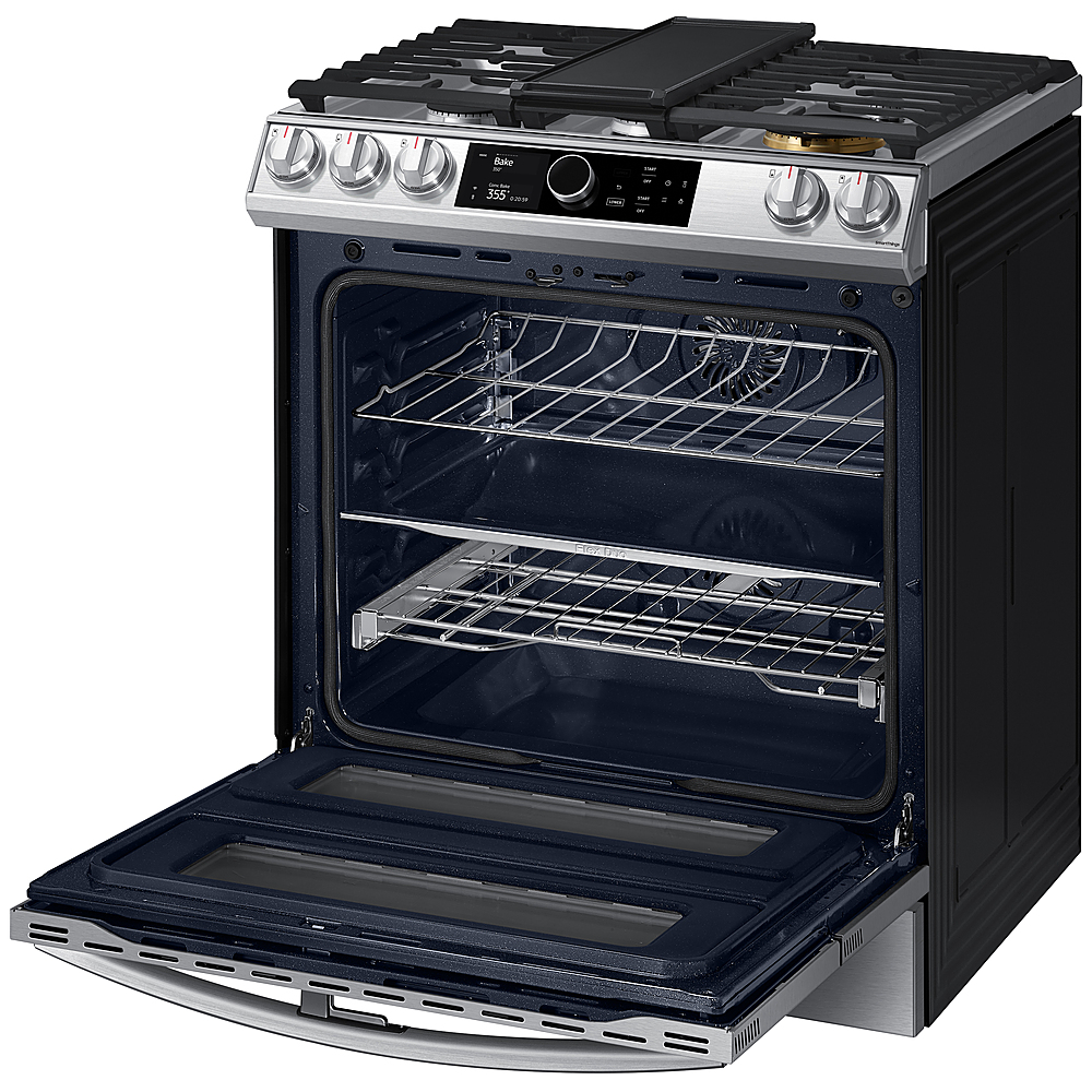 Samsung Flex Duo 6.3 cu. ft. Front Control Slide-in Dual Fuel Range with  Smart Dial, Air Fry & WiFi, Fingerprint Resistant Stainless Steel  NY63T8751SS/AA - Best Buy