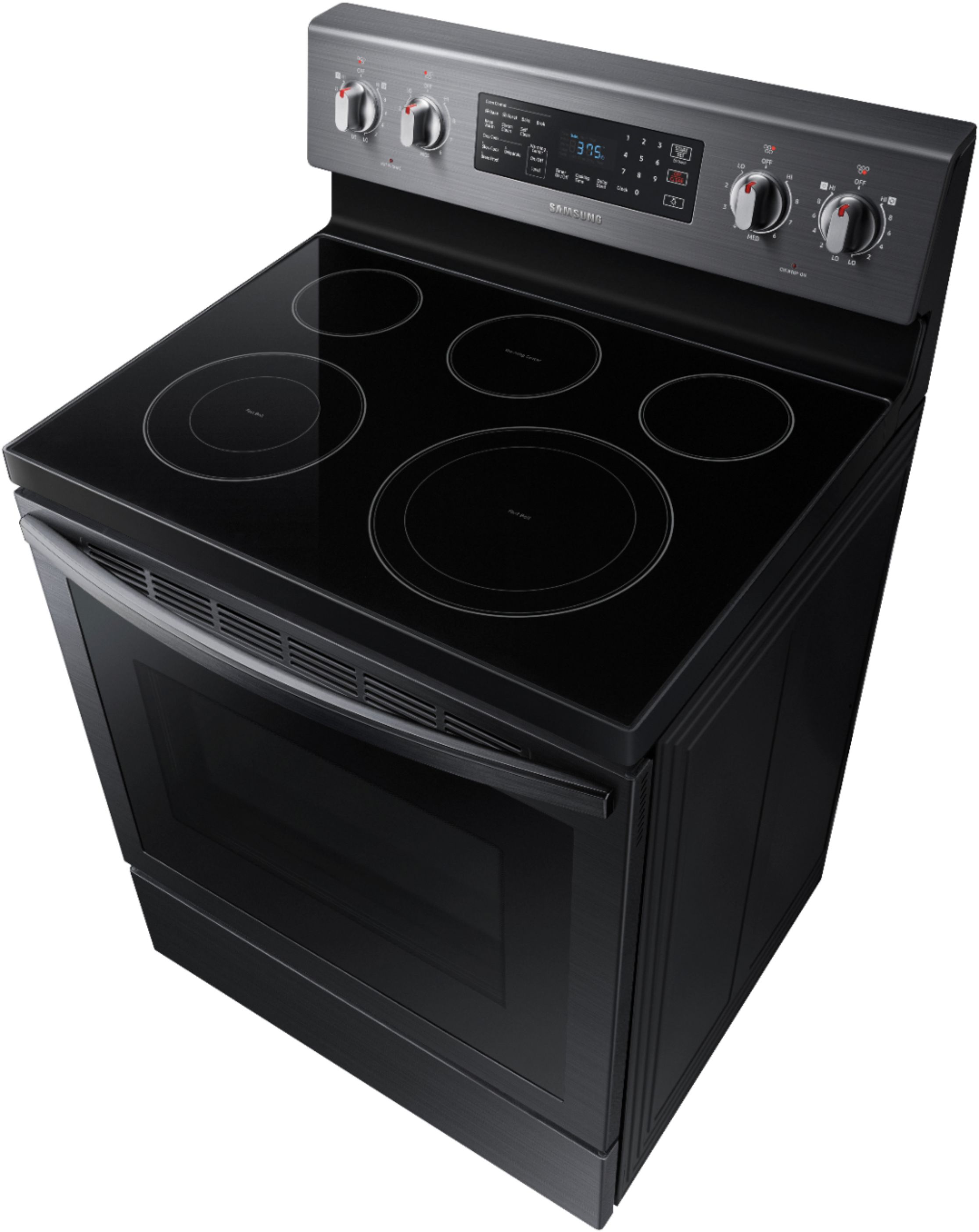Samsung 5.8 cu. ft. Freestanding Electric Convection Range with Air Fry,  Fingerprint Resistant Stainless Steel NE59T7511SS/AA - Best Buy