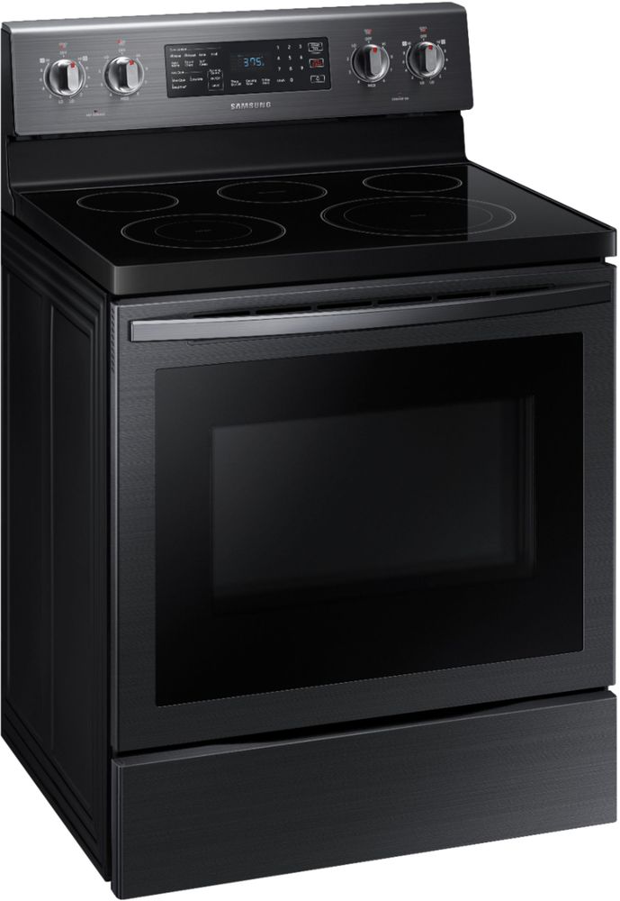 Samsung 5.8 cu. ft. Freestanding Electric Convection Range with Air Fry,  Fingerprint Resistant Stainless Steel NE59T7511SS/AA - Best Buy