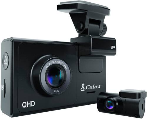 Cobra SC 200D Dual-View Smart Dash Cam in Black