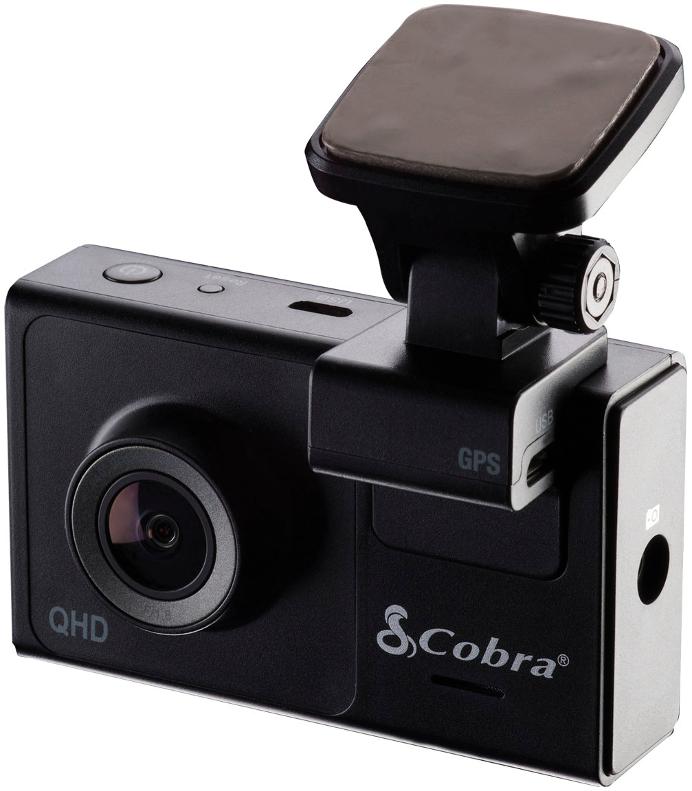 Cobra - SC 200D Dual-View Smart Dash Cam with Rear-View Accessory