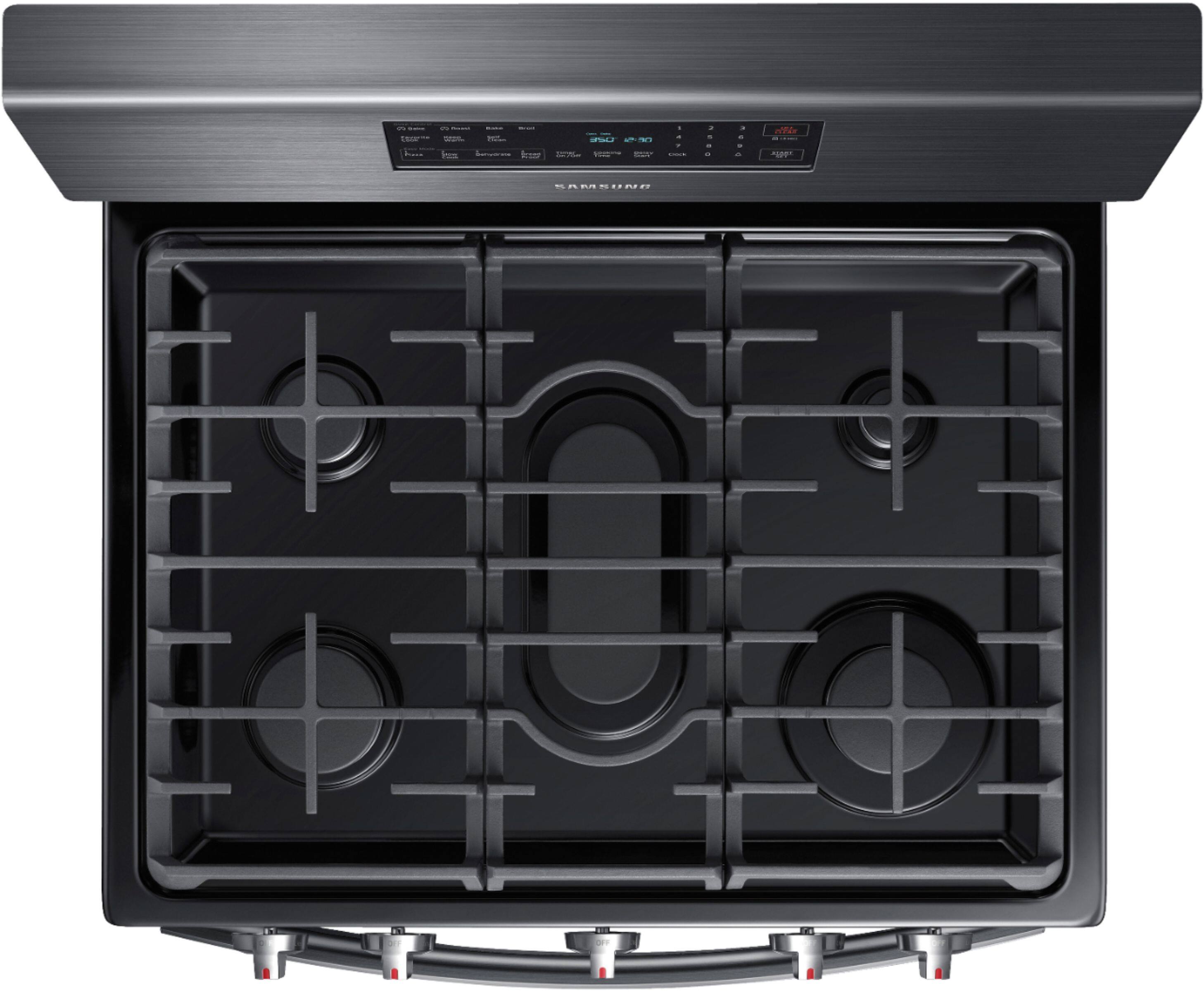 Customer Reviews Samsung 5.8 Cu. Ft. Freestanding Gas Convection Range with Air Fry