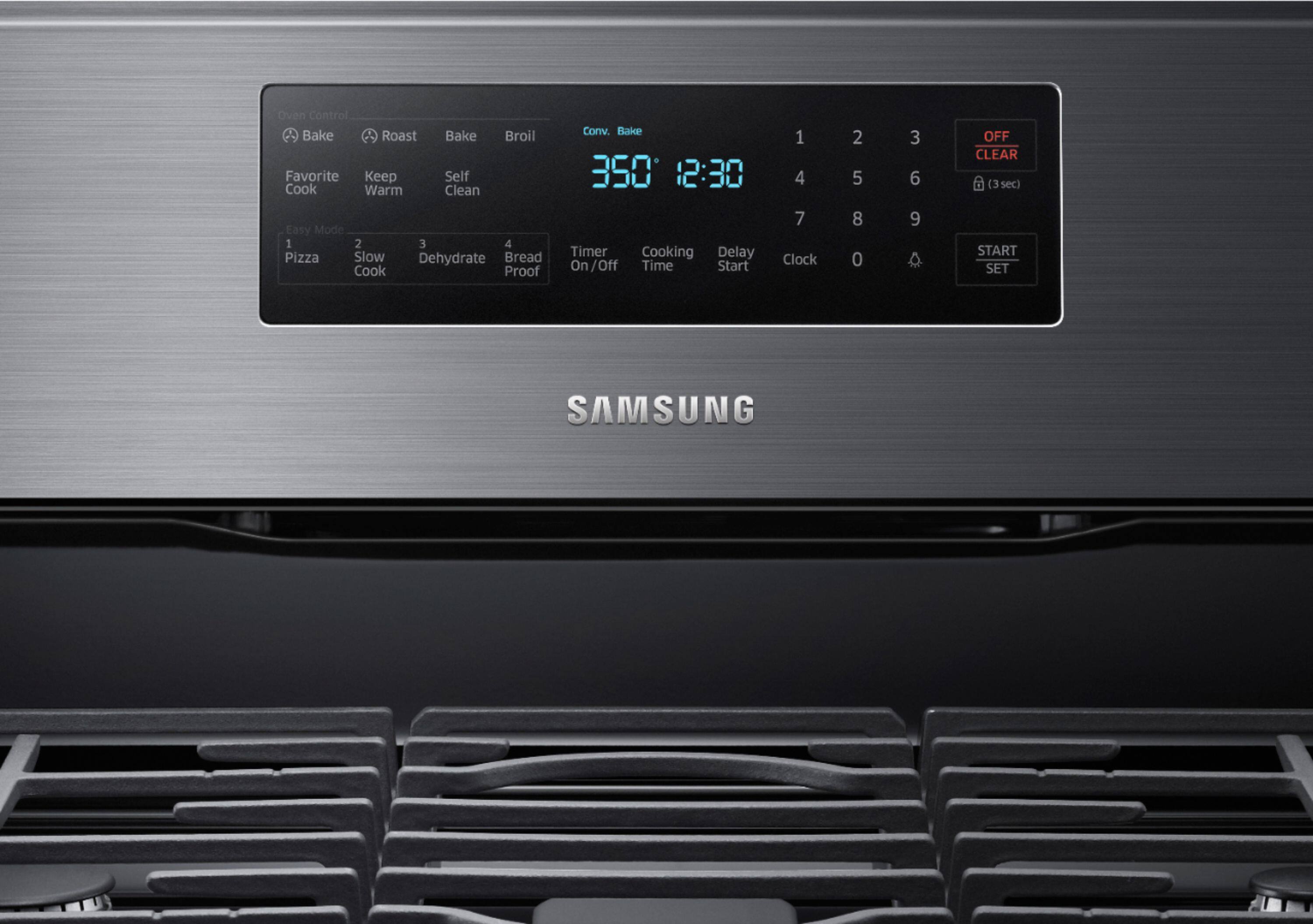 Customer Reviews Samsung 5.8 Cu. Ft. Freestanding Gas Convection Range with Air Fry