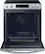 Alt View 1. Samsung - 6.3 cu. ft. Front Control Slide-In Electric Convection Range with Air Fry & Wi-Fi, Fingerprint Resistant - Stainless Steel.