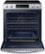 Alt View Zoom 2. Samsung - 6.3 cu. ft. Front Control Slide-In Electric Convection Range with Air Fry & Wi-Fi, Fingerprint Resistant - Stainless steel.