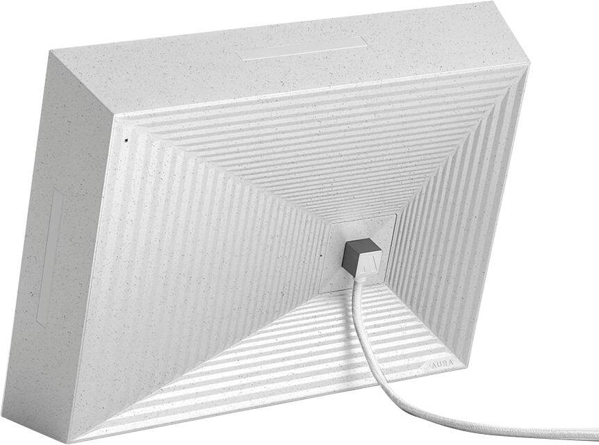 Alt View 14. Aura - Mason 9" LCD Wi-Fi Digital Photo Frame - White Quartz.