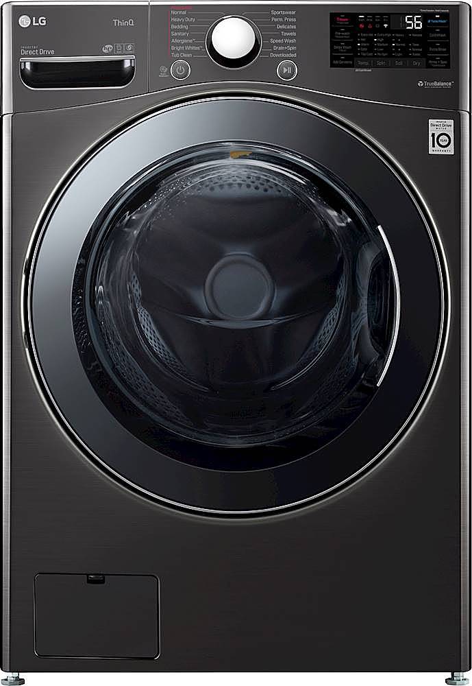 LG WM3998HBA 4.5 Cu. Ft. High-Efficiency Smart Front-Load Washer and Electric Dryer Combo