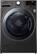 Front. LG - 4.5 Cu. Ft. High-Efficiency Smart Front-Load Washer and Electric Dryer Combo with Steam and TurboWash Technology - Black Steel.