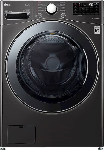 Lg 4 5 Cu Ft 14 Cycle Washer And 12 Cycle Electric Dryer Combo Black Steel Wm3998hba Best Buy