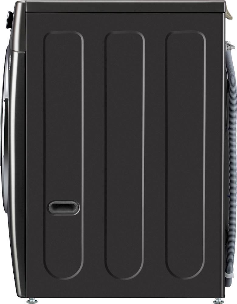 Alt View 20. LG - 4.5 Cu. Ft. High-Efficiency Smart Front-Load Washer and Electric Dryer Combo with Steam and TurboWash Technology - Black Steel.