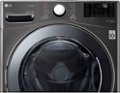 Alt View Zoom 1. LG - 4.5 Cu. Ft. High-Efficiency Smart Front-Load Washer and Electric Dryer Combo with Steam and TurboWash Technology - Black steel.