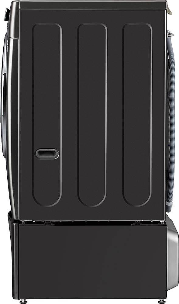 Alt View 33. LG - 4.5 Cu. Ft. High-Efficiency Smart Front-Load Washer and Electric Dryer Combo with Steam and TurboWash Technology - Black Steel.