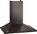 Angle. LG - 30" Convertible Range Hood - PrintProof Black Stainless Steel.