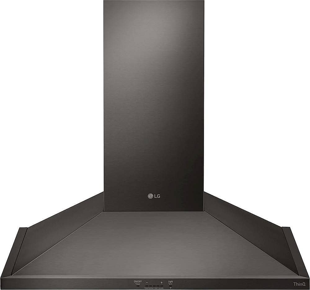 LG - 30 inches - Convertible - Wall Range Hood - Black Stainless Steel - Front_Zoom