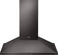 LG - 30 inches - Convertible - Wall Range Hood - Black Stainless Steel