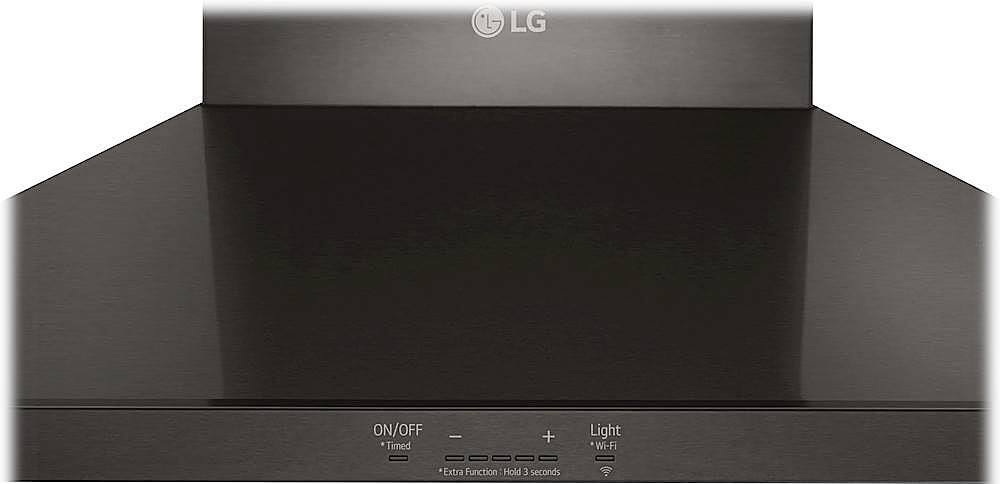 Alt View 16. LG - 30" Convertible Range Hood - PrintProof Black Stainless Steel.