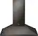 Front. LG - 36" Convertible Range Hood - PrintProof Black Stainless Steel.