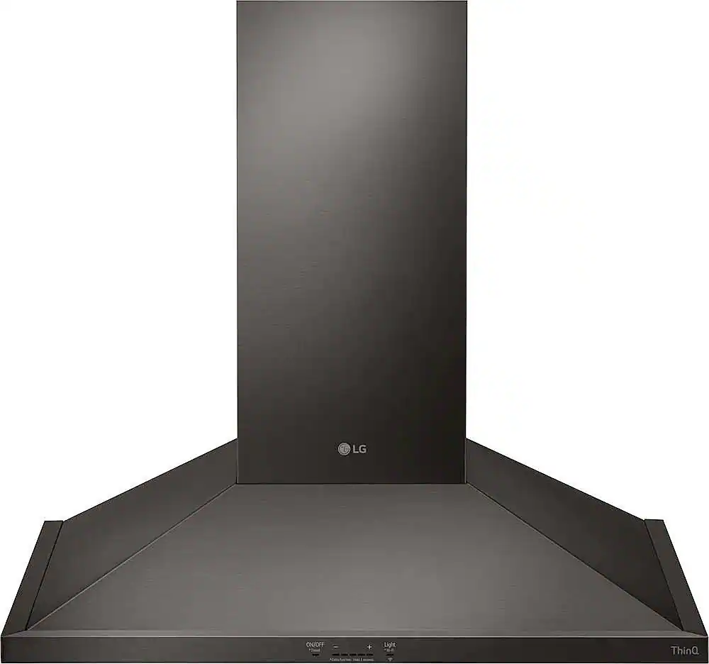 LG - 36 inches - Convertible - Wall Range Hood - Black Stainless Steel