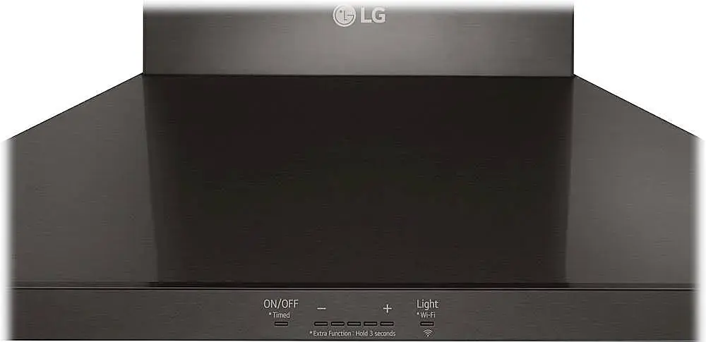Zoom in on Alt View 16. LG - 36" Convertible Range Hood - PrintProof Black Stainless Steel.