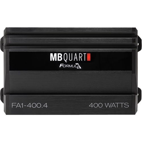 MB Quart - Formula 400W Class AB Bridgeable Multichannel MOSFET Amplifier with Variable Low-Pass Crossover - Black
