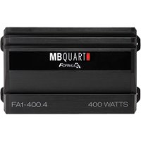 MB Quart - Formula 400W Class AB Bridgeable Multichannel MOSFET Amplifier with Variable Low-Pass Crossover - Black - Front_Zoom