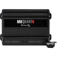 MB Quart - Formula 1500W Class D Digital Mono MOSFET Amplifier with Variable Low-Pass Crossover - Black - Front_Zoom