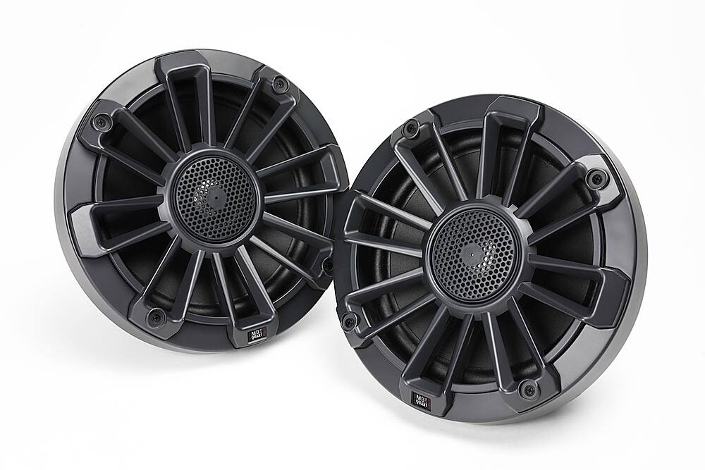 Angle. MB Quart - Nautic Premium 6-1/2" 2-Way Marine Speakers with Composite IMPP Cones (Pair) - Black.