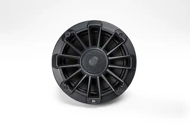 Front. MB Quart - Nautic Premium 6-1/2" 2-Way Marine Speakers with Composite IMPP Cones (Pair) - Black.