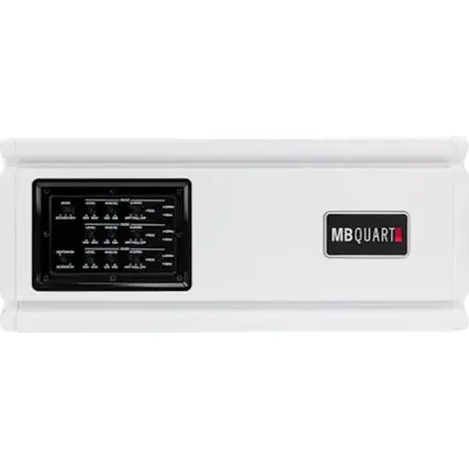 Front. MB Quart - Nautic 600W Class AB Multichannel Amplifier with Variable Crossovers - White.