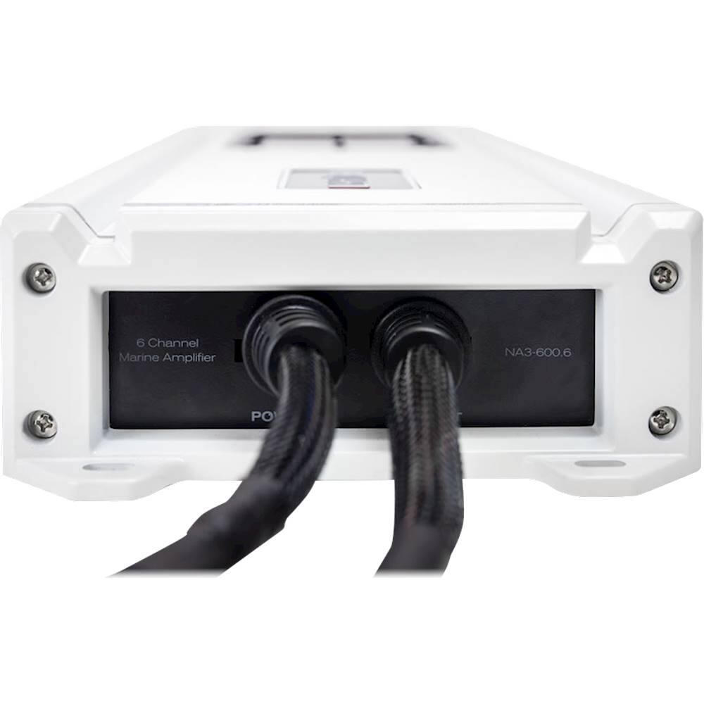 Alt View 11. MB Quart - Nautic 600W Class AB Multichannel Amplifier with Variable Crossovers - White.
