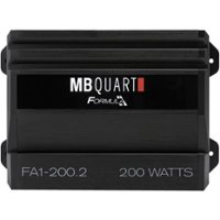 MB Quart - Formula 200W Class AB Bridgeable 2-Channel MOSFET Amplifier with Variable Low-Pass Crossover - Black - Front_Zoom
