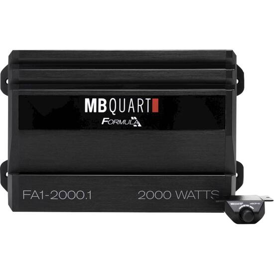 mb quart formula 2000w class d digital mono mosfet amplifier with variable low pass crossover black