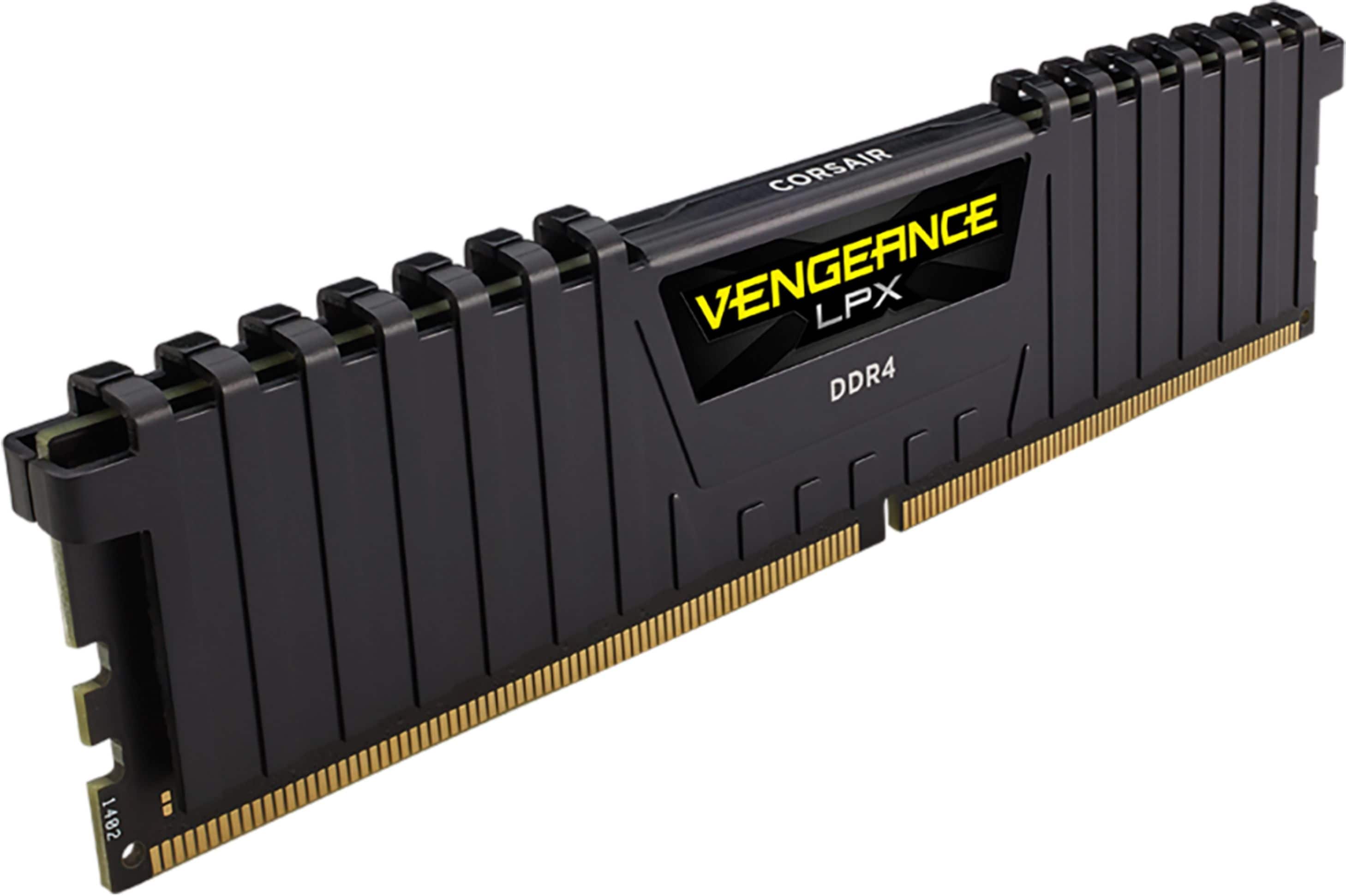 Alt View 11. CORSAIR - VENGEANCE LPX 16GB (2x8GB) DDR4 3600MHz C18 UDIMM Desktop Memory - Black.