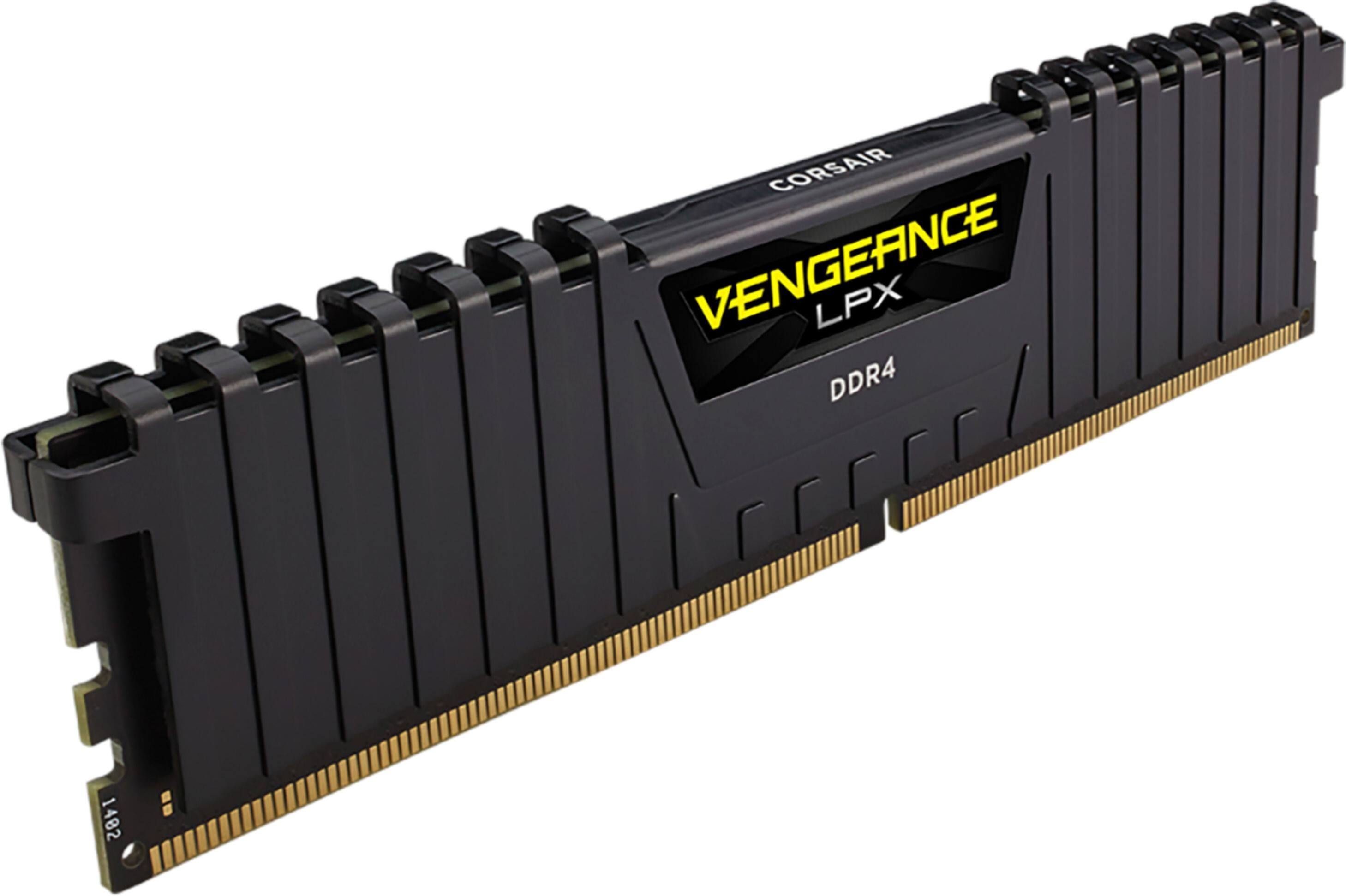 Alt View 11. CORSAIR - VENGEANCE LPX 16GB (2x8GB) DDR4 3600MHz C18 UDIMM Desktop Memory - Black.