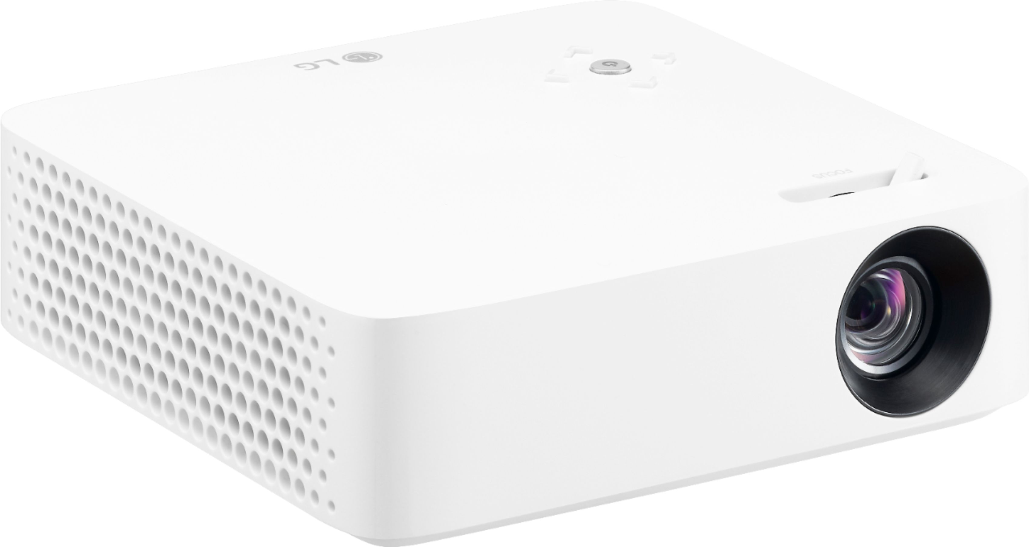 Angle View: LG - CineBeam PH30N 720p Wireless DLP Projector - White