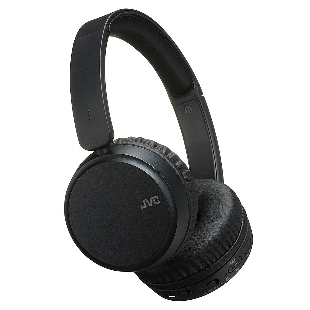 Front. JVC - On-Ear Wireless Headphones with Noise Canceling - Black.
