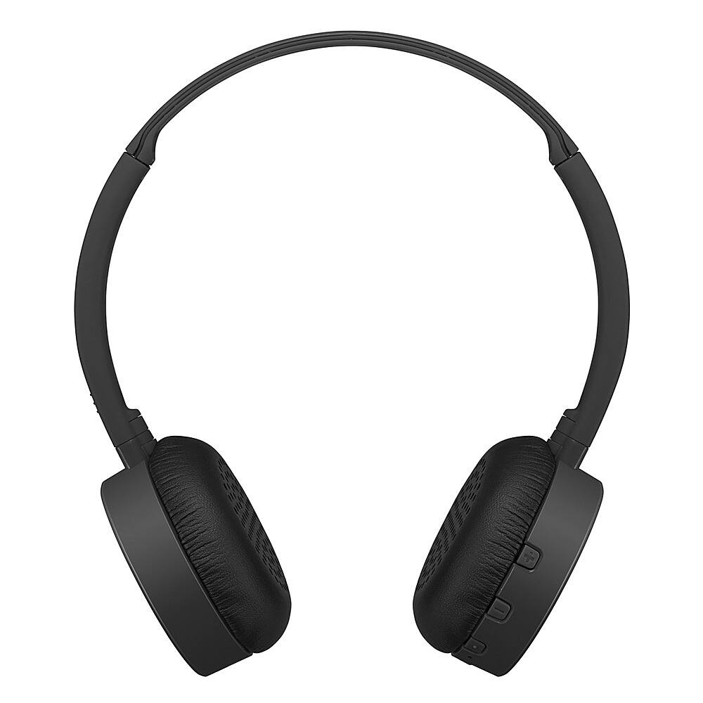 Left. JVC - FLATS Wireless On-Ear Headphones - Black.