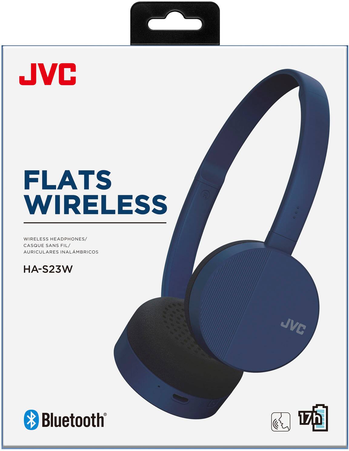 Alt View 13. JVC - FLATS Wireless On-Ear Headphones - Blue.