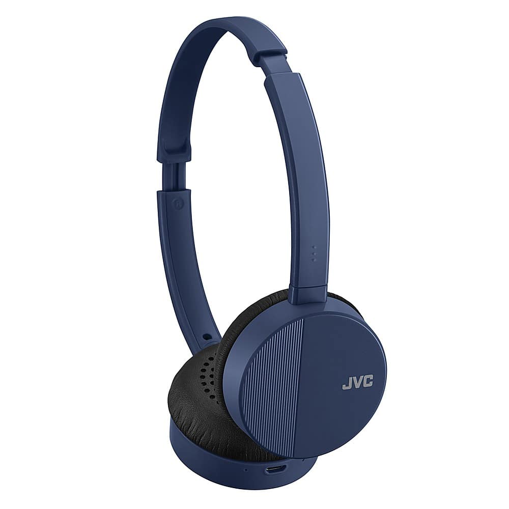 JVC - FLATS Wireless On-Ear Headphones - Blue - Front_Zoom