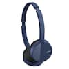 Front. JVC - FLATS Wireless On-Ear Headphones - Blue.
