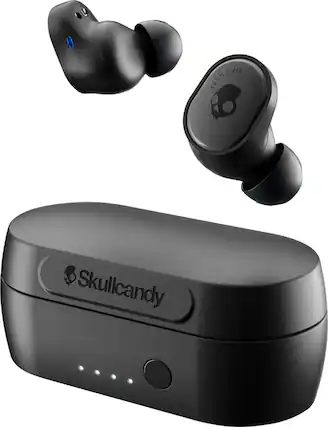 Front. Skullcandy - Sesh Evo True Wireless In-Ear Headphones - True Black.