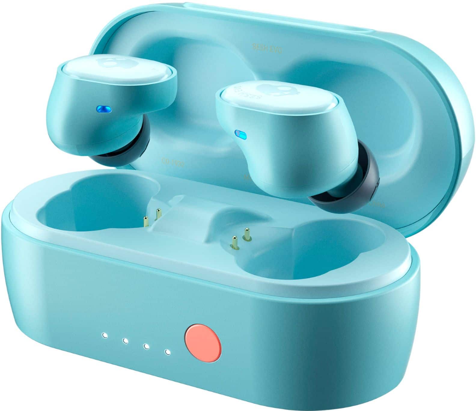 Alt View 13. Skullcandy - Sesh Evo True Wireless In-Ear Headphones - Bleached Blue.