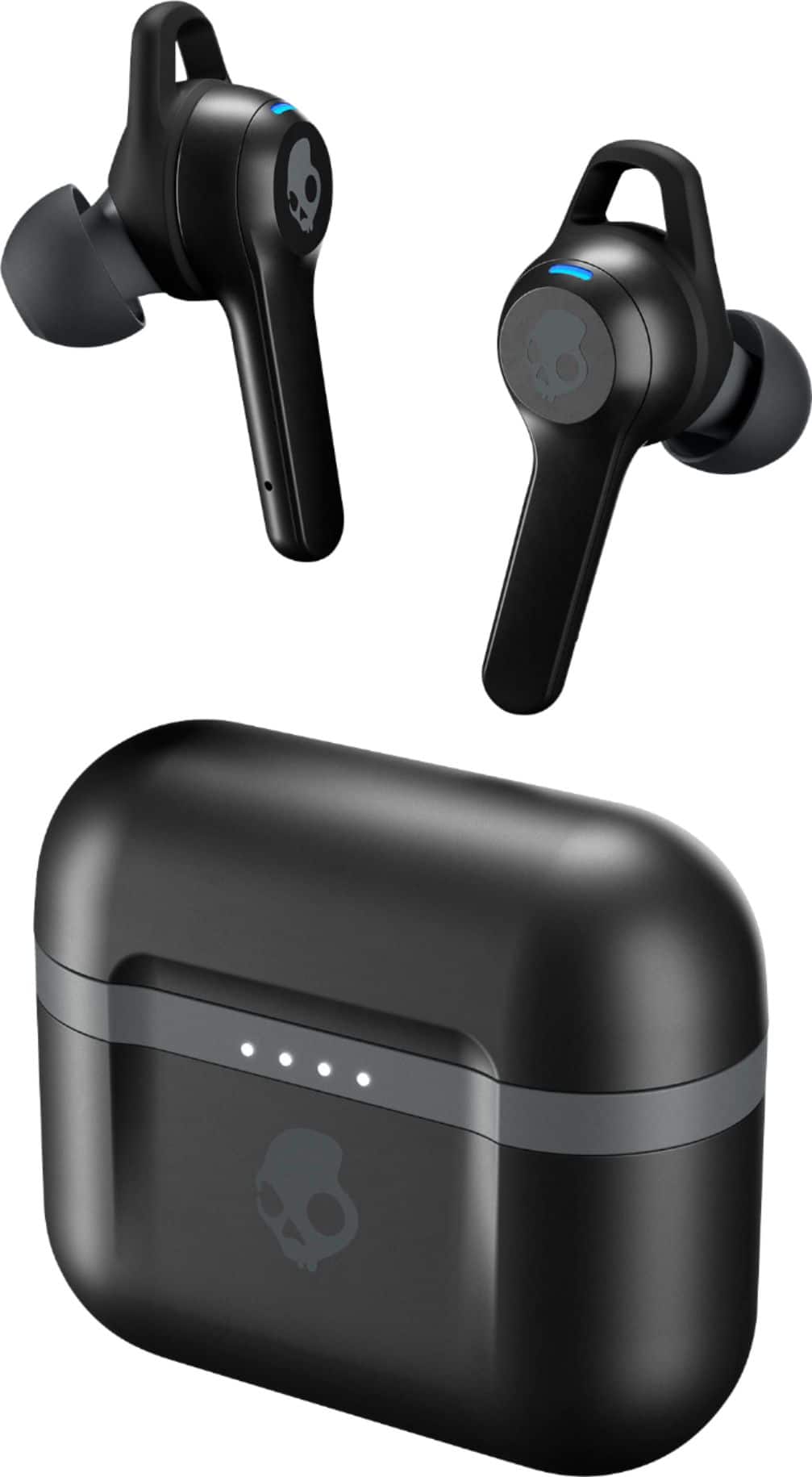 Front. Skullcandy - Indy Evo True Wireless In-Ear Headphones - True Black.
