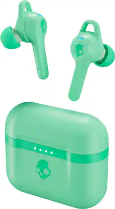 Front. Skullcandy - Indy Evo In-Ear True Wireless Headphones - Mint.